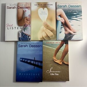 5 books Sarah Dessen Young Adult Teen Novel Just Listen Dreamland Lock & Key Y2K